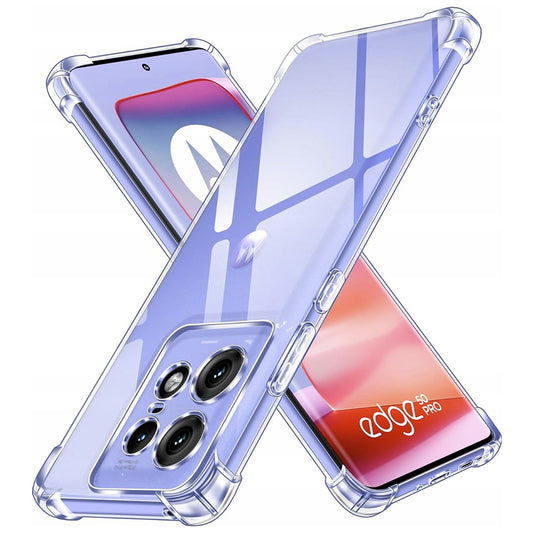 Cover til Motorola Edge 50 Pro, Techsuit, Stødabsorberende Klar, Transparent