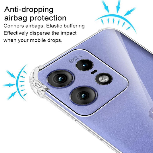 Cover til Motorola Edge 50 Pro, Techsuit, Stødabsorberende Klar, Transparent
