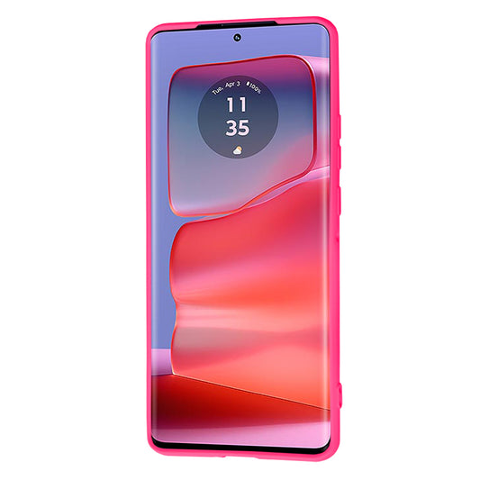 Cover til Motorola Edge 50 Pro, Techsuit, SoftFlex, Mørk Rosa
