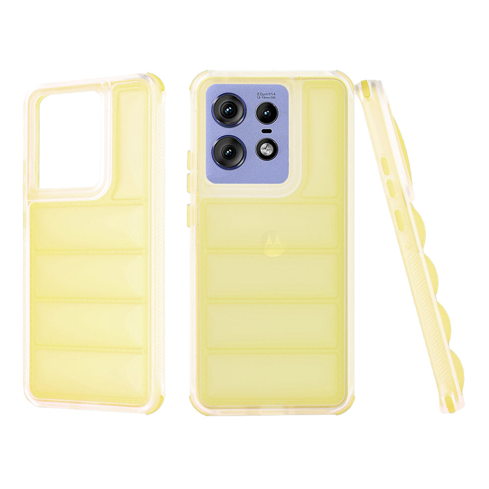 Case for Motorola Edge 50 Pro, Techsuit, Wave Shield, Yellow