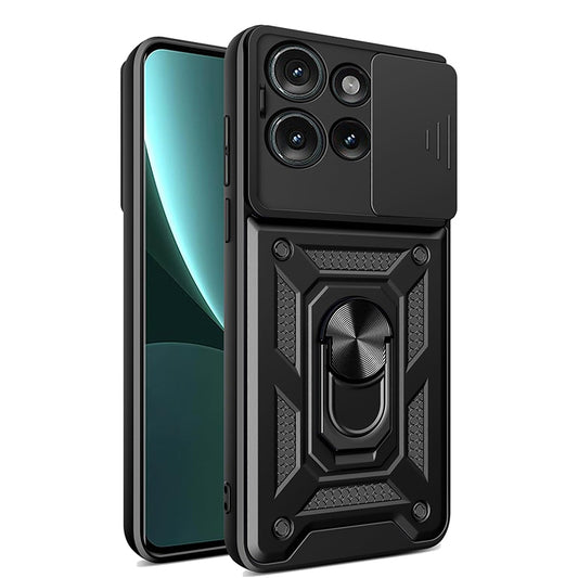 Cover til Motorola Edge 50, Techsuit, CamShield, Sort