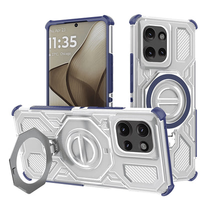 Cover til Motorola Edge 50, Techsuit, Carbon Shield Pro, Blå