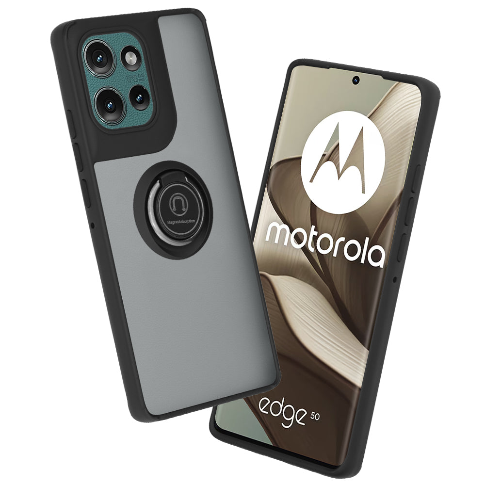 Cover til Motorola Edge 50, Techsuit, Glinth, Sort
