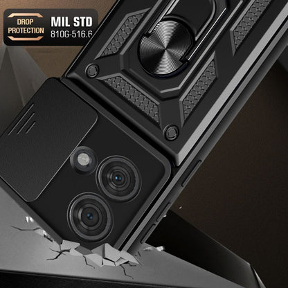 Cover til Motorola Edge 50 Ultra, Techsuit, CamShield, Sort