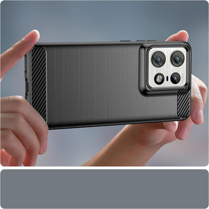 Cover til Motorola Edge 50 Ultra, Techsuit, Carbon, Blå