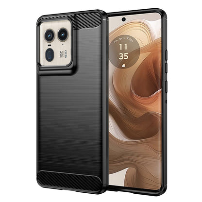 Cover til Motorola Edge 50 Ultra, Techsuit, Carbon, Sort