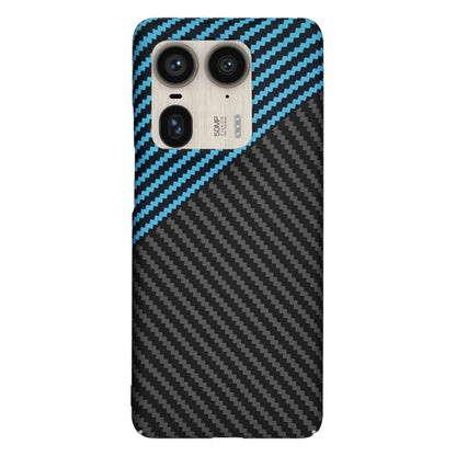 Cover til Motorola Edge 50 Ultra, Techsuit, Carbonite FiberShell, Sort Bleu