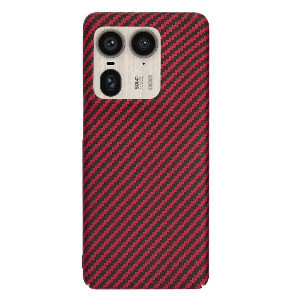 Cover til Motorola Edge 50 Ultra, Techsuit, Carbonite FiberShell, Rød