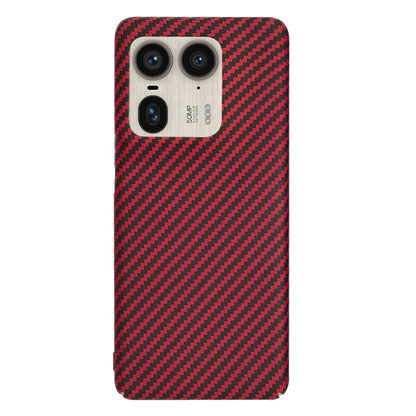 Cover til Motorola Edge 50 Ultra, Techsuit, Carbonite FiberShell, Rød