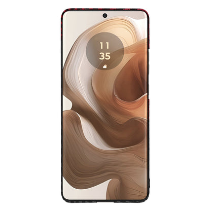 Cover til Motorola Edge 50 Ultra, Techsuit, Carbonite FiberShell, Sort Rød