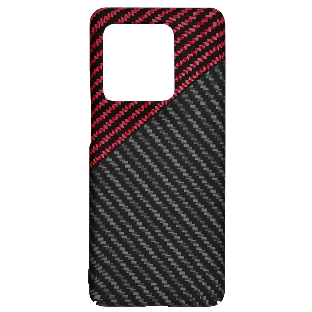 Cover til Motorola Edge 50 Ultra, Techsuit, Carbonite FiberShell, Sort Rød