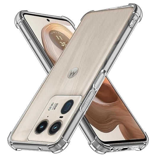 Cover til Motorola Edge 50 Ultra, Techsuit, Stødabsorberende Klar, Transparent