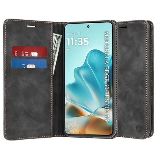 Cover til Motorola Edge 60 Fusion / Edge 60, Techsuit, Confy, Sort