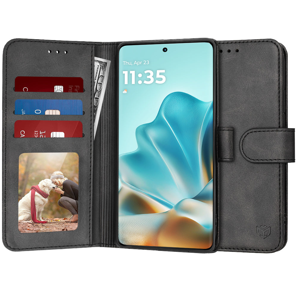 Cover til Motorola Edge 60 Fusion / Edge 60, Techsuit, Diary Book, Sort