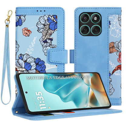 Cover til Motorola Edge 60 Fusion / Edge 60, Techsuit, FlipCraft, Blå