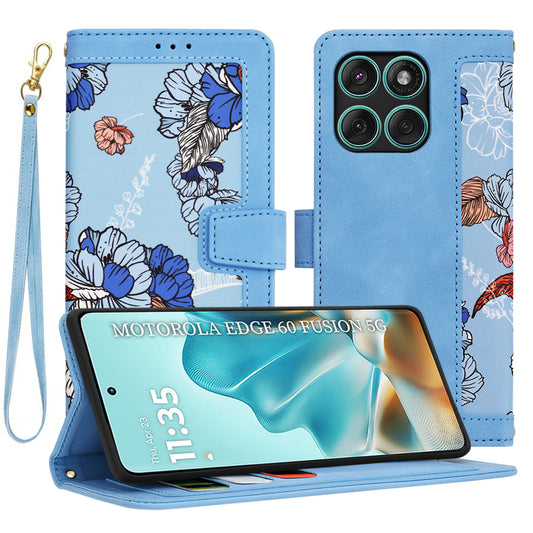 Cover til Motorola Edge 60 Fusion / Edge 60, Techsuit, FlipCraft, Blå