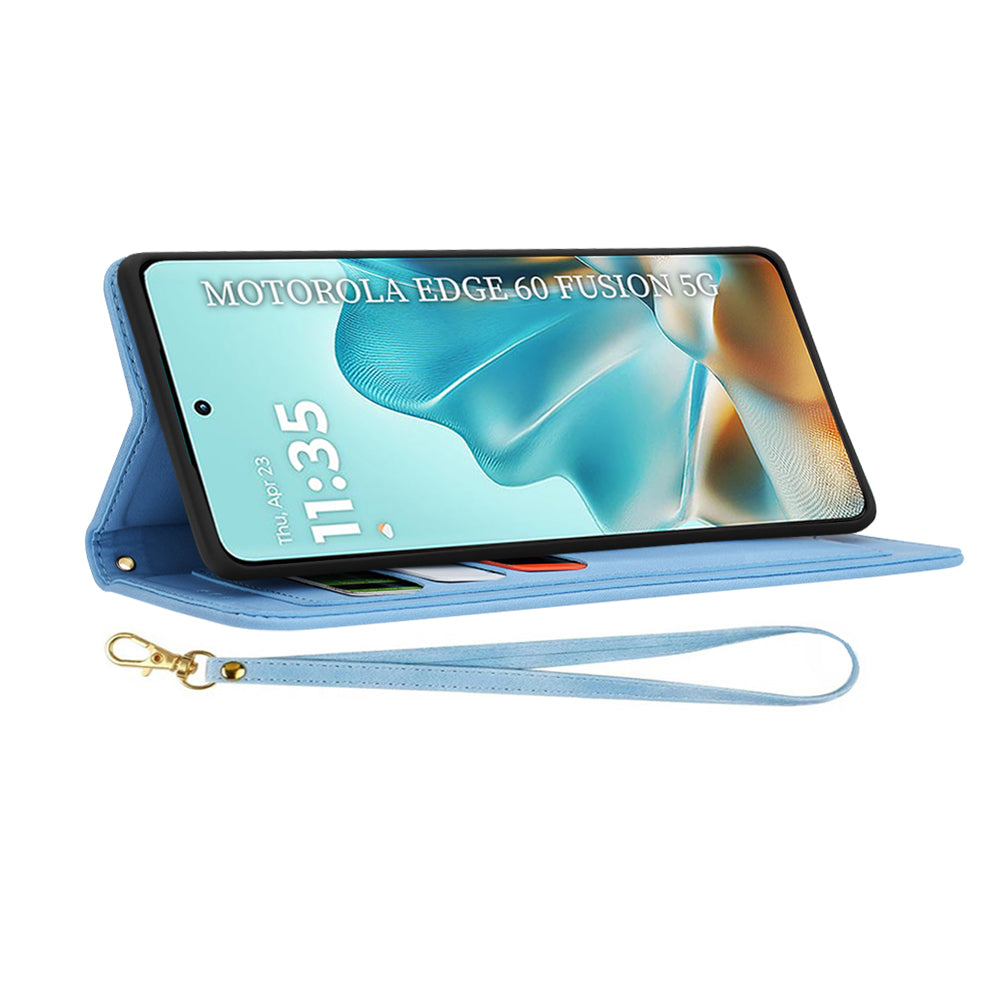 Cover til Motorola Edge 60 Fusion / Edge 60, Techsuit, FlipCraft, Blå