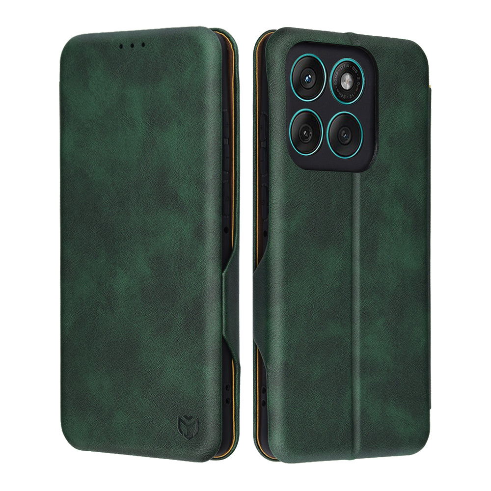 Cover til Motorola Edge 60 Fusion / Edge 60, Techsuit, Safe Wallet Plus, Grøn