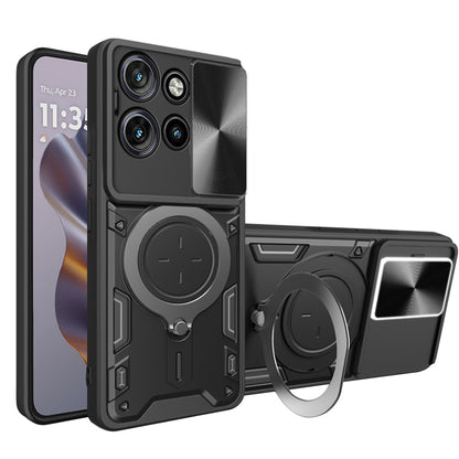 Etui til Motorola Edge 60 Neo / Edge 50 Neo, Techsuit, CamGuard Pro, Sort