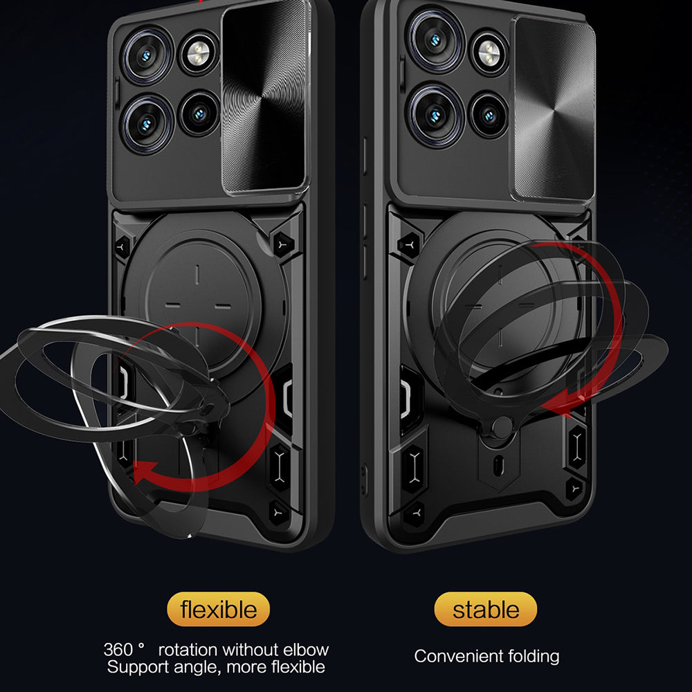 Etui til Motorola Edge 60 Neo / Edge 50 Neo, Techsuit, CamGuard Pro, Sort