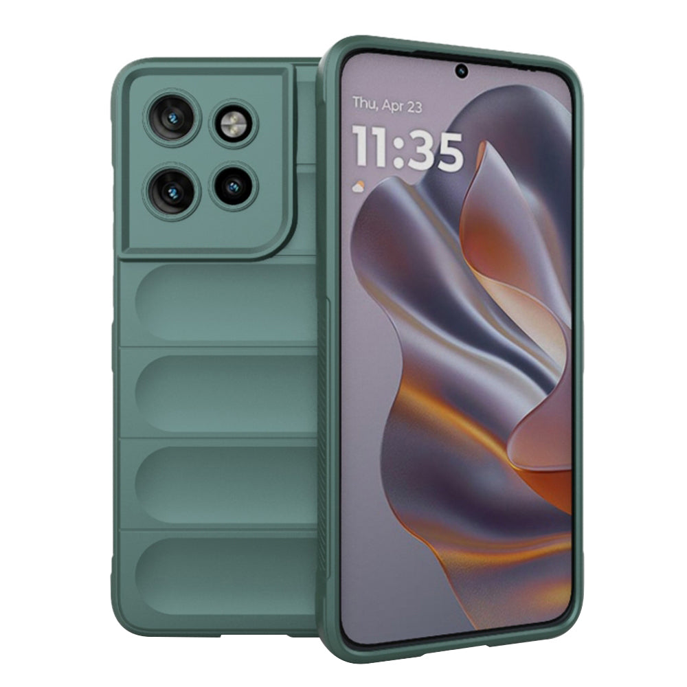 Etui til Motorola Edge 60 Neo / Edge 50 Neo, Techsuit, Magic Shield, Grøn