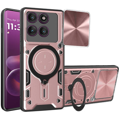 Cover til Motorola Edge 60 Pro, Techsuit, CamGuard Pro, Rosa Guld
