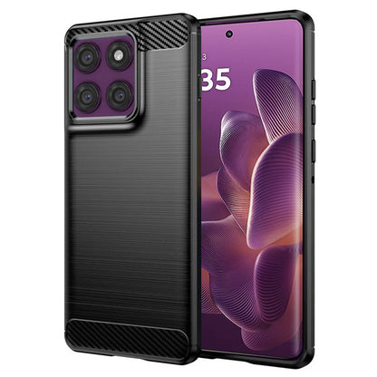 Cover til Motorola Edge 60 Pro, Techsuit, Carbon, Sort