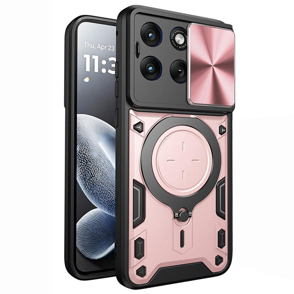 Cover til Motorola Edge 70 Fusion, Techsuit, CamGuard Pro, Lyserød Guld