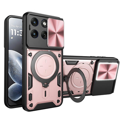 Cover til Motorola Edge 70 Fusion, Techsuit, CamGuard Pro, Lyserød Guld