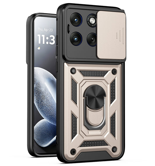 Cover til Motorola Edge 70 Fusion, Techsuit, CamShield, Guld