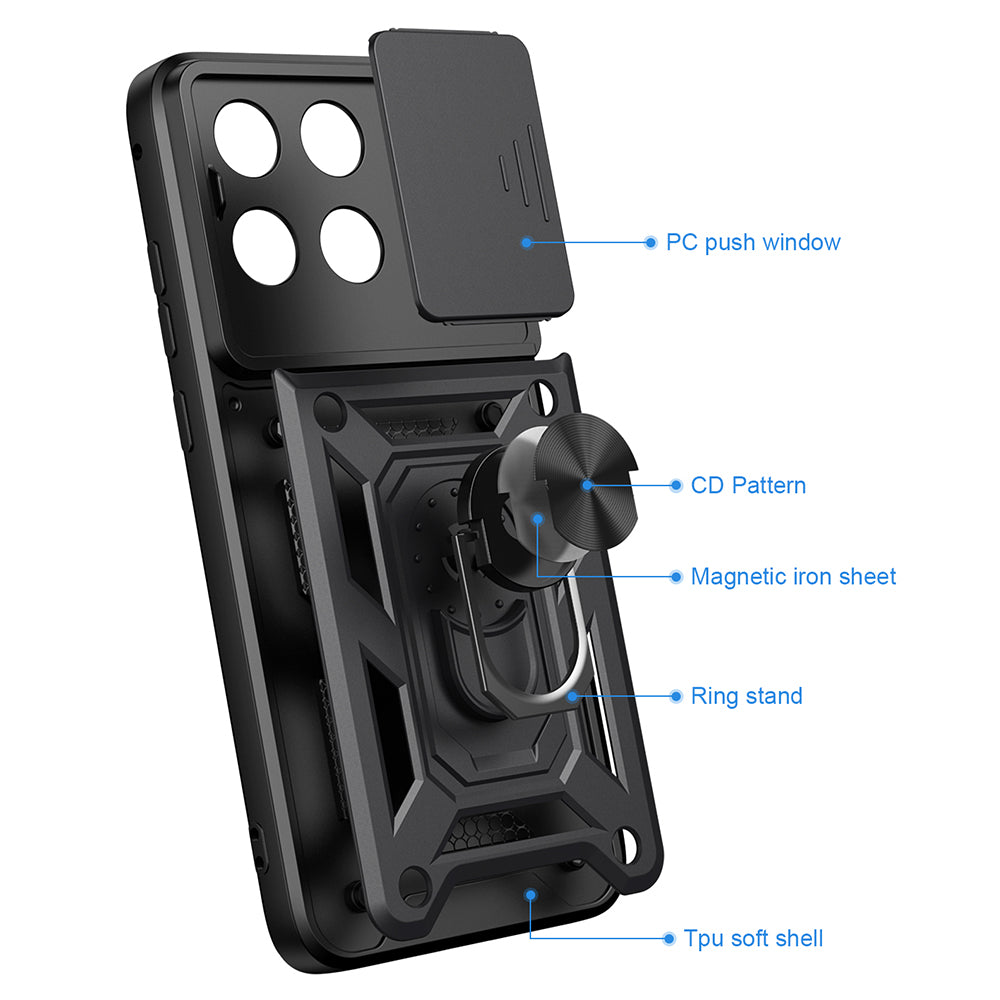 Cover til Motorola Edge 70 Fusion, Techsuit, CamShield, Guld