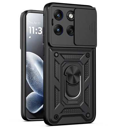 Etui til Motorola Edge 70 Fusion, Techsuit, CamShield, Sort