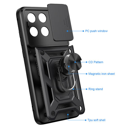 Cover til Motorola Edge 70 Fusion, Techsuit, CamShield, Rosa Guld