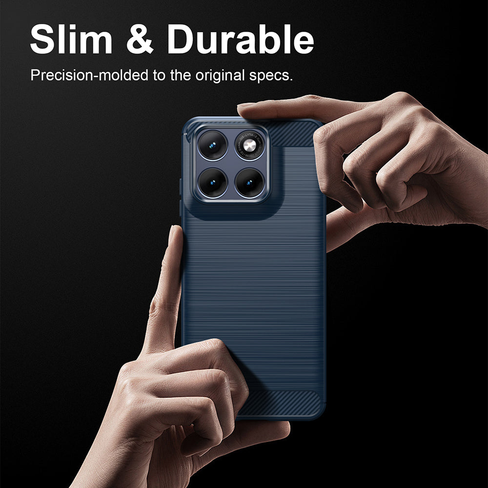 Cover til Motorola Edge 70 Fusion, Techsuit, Carbon, Blå