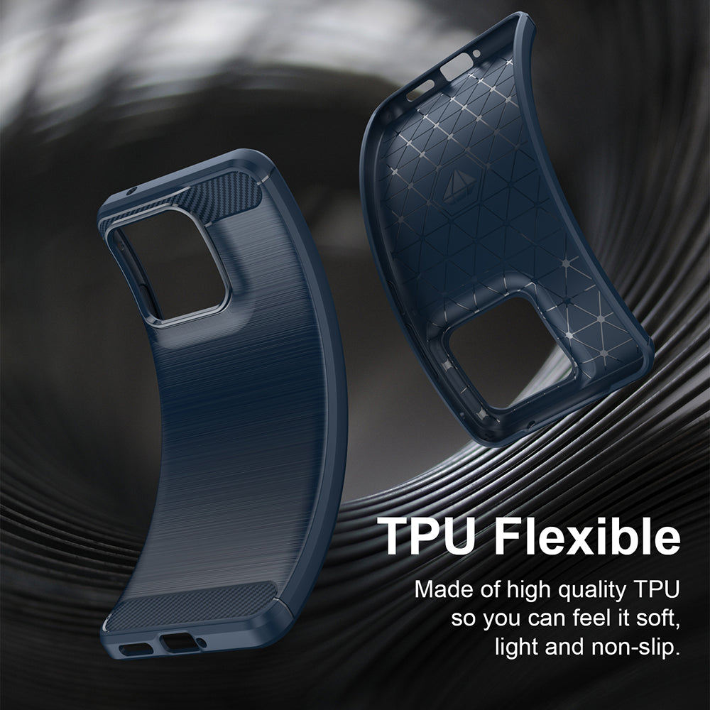 Cover til Motorola Edge 70 Fusion, Techsuit, Carbon, Blå