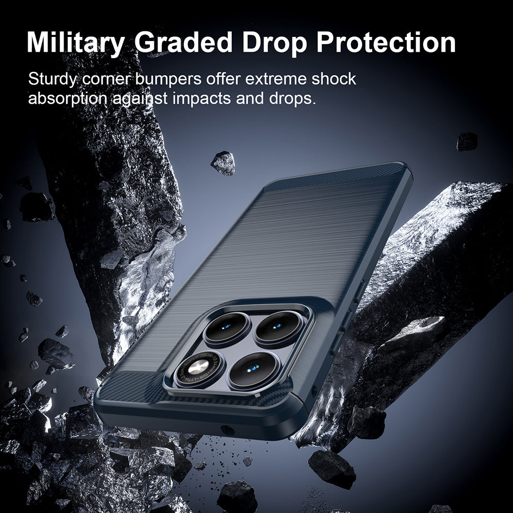 Cover til Motorola Edge 70 Fusion, Techsuit, Carbon, Blå