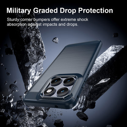 Cover til Motorola Edge 70 Fusion, Techsuit, Carbon, Blå
