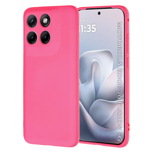 Cover til Motorola Edge 70 Fusion, Techsuit, SoftFlex, Mørk Rosa