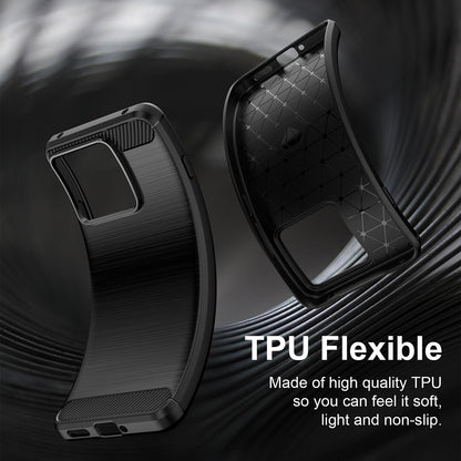 Cover til Motorola Edge 70 Max, Techsuit, Carbon, Sort