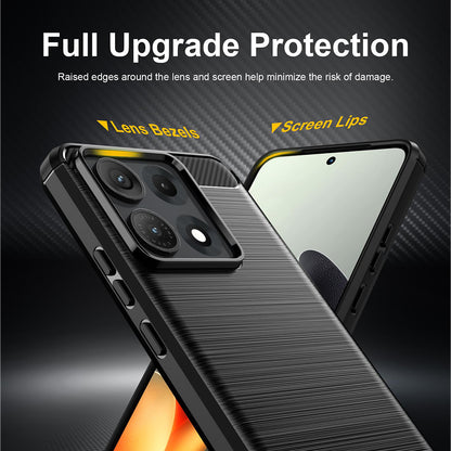 Cover til Motorola Edge 70 Max, Techsuit, Carbon, Sort