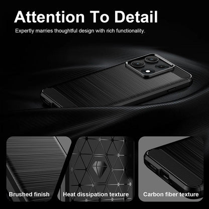 Cover til Motorola Edge 70 Max, Techsuit, Carbon, Sort