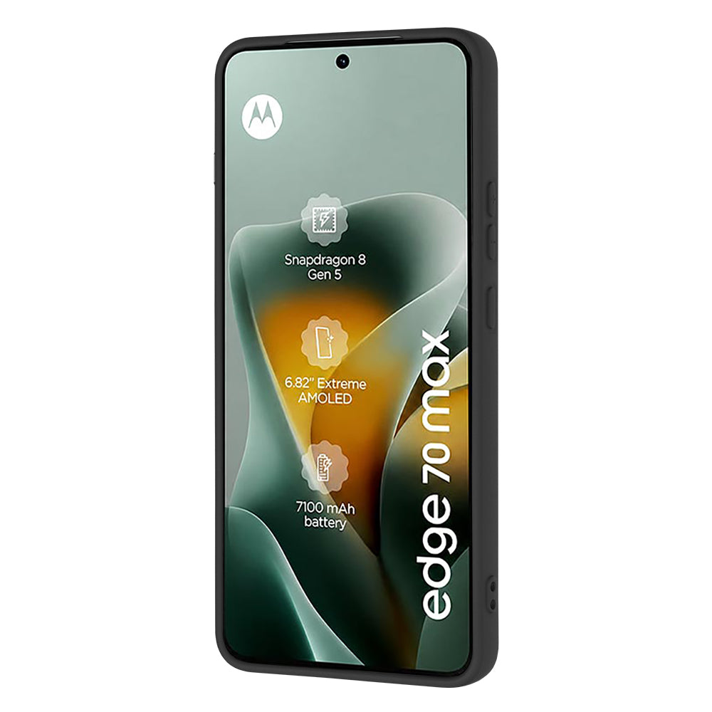 Cover til Motorola Edge 70 Max, Techsuit, SoftFlex, Sort
