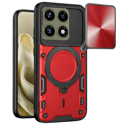 Case for Motorola Edge 70 Pro, Techsuit, CamGuard Pro, Red