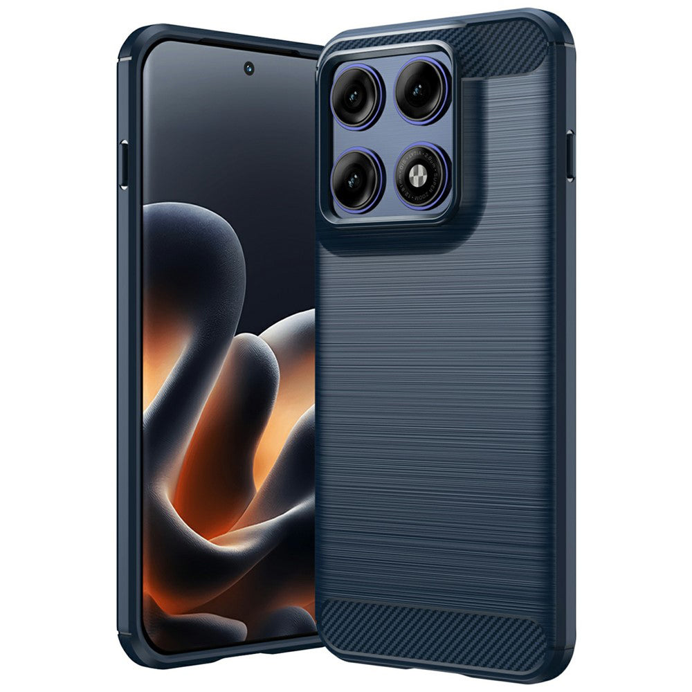 Cover til Motorola Edge 70 Pro, Techsuit, Carbon, Blå
