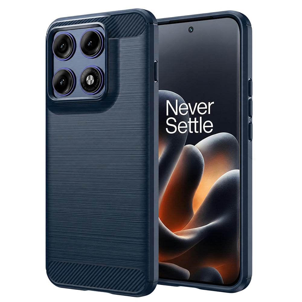 Cover til Motorola Edge 70 Pro, Techsuit, Carbon, Blå