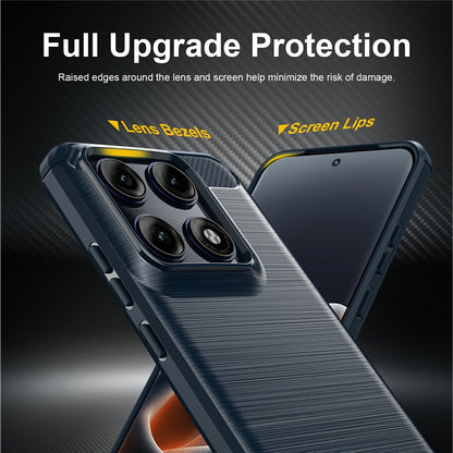 Cover til Motorola Edge 70 Pro, Techsuit, Carbon, Blå