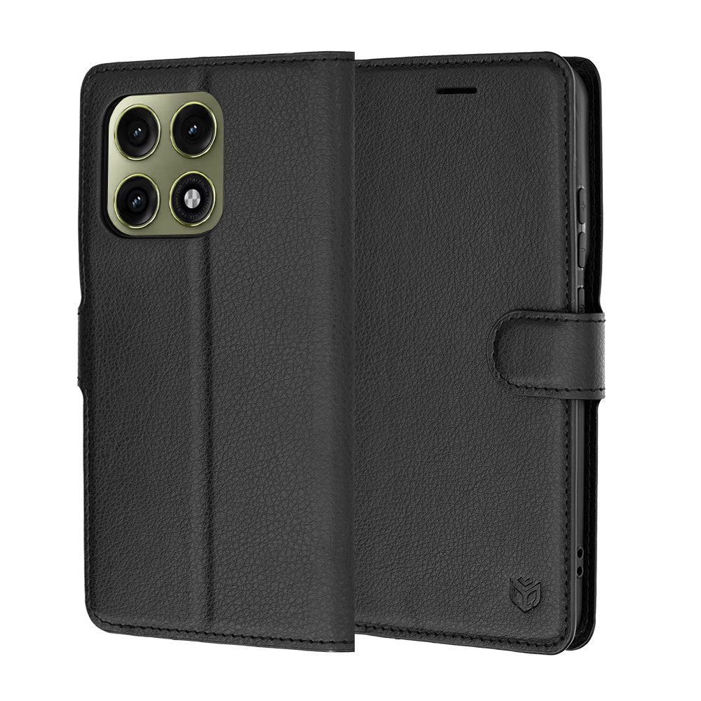 Cover til Motorola Edge 70 Pro, Techsuit, Leather Folio, Sort