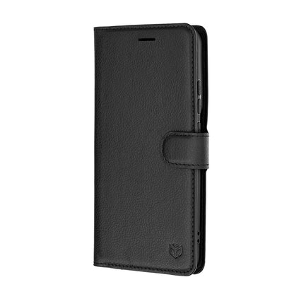 Cover til Motorola Edge 70 Pro, Techsuit, Leather Folio, Sort