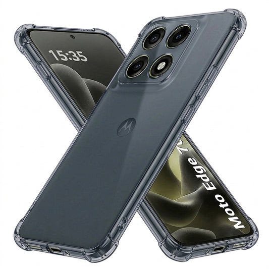 Cover til Motorola Edge 70 Pro, Techsuit, Shockproof Clear, Røgfarvet