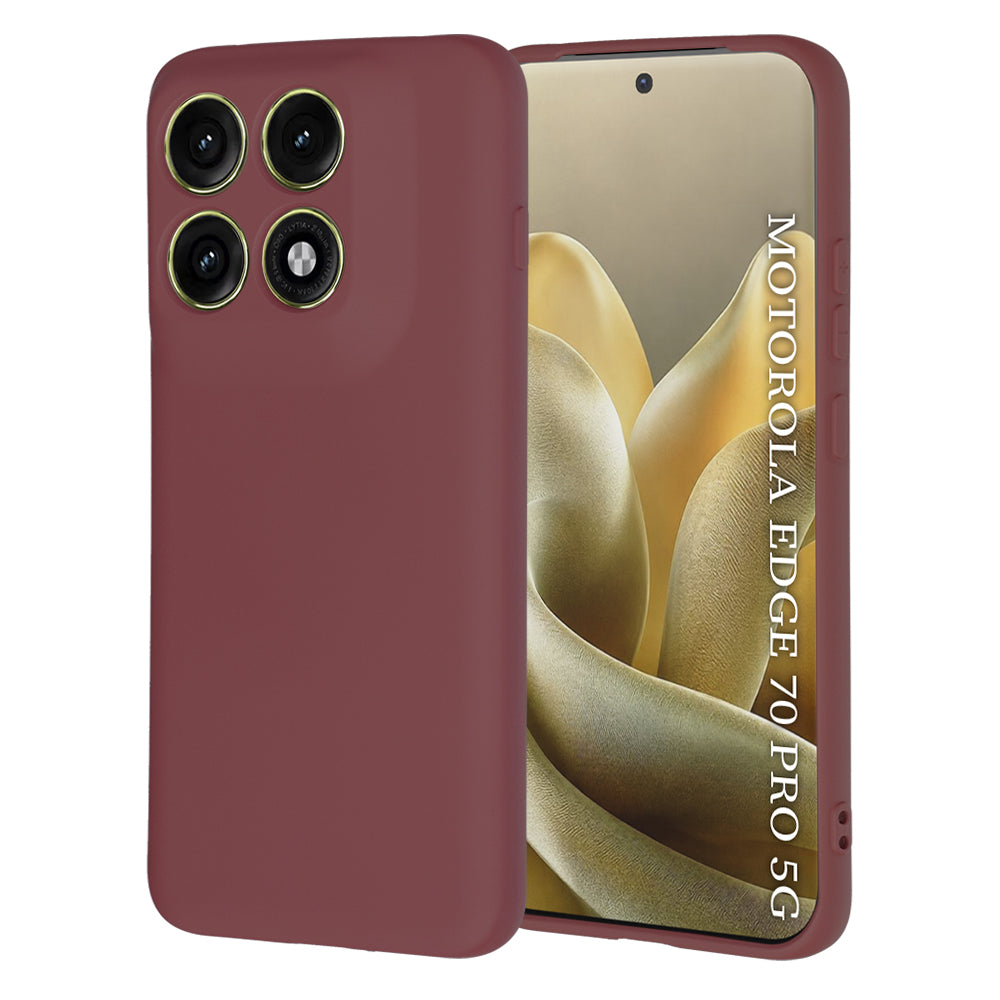 Cover til Motorola Edge 70 Pro, Techsuit, SoftFlex, Vinrød